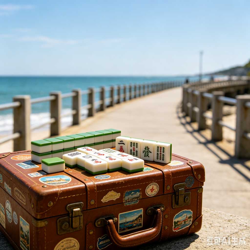 mahjong set with dice and chips
